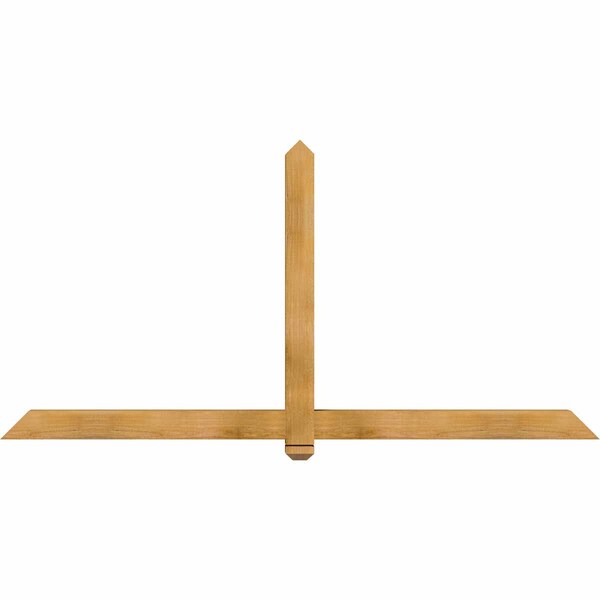 Ekena Millwork Eugene Rough Sawn Timber Gable Bracket, Western Red Cedar, 84"W x 42"H x 4"D x 4"F, 12/12 Pitch GBW084X42X0404EUG00RWR - main